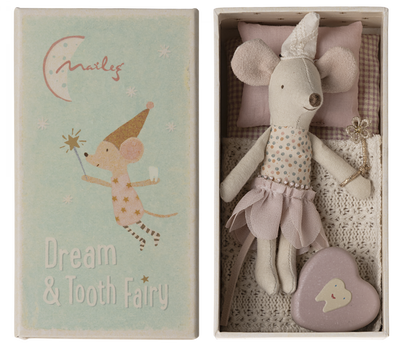  Maileg - Tooth Fairy Mouse, Little Sister In Matchbox