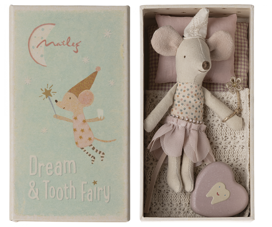  Maileg - Tooth Fairy Mouse, Little Sister In Matchbox