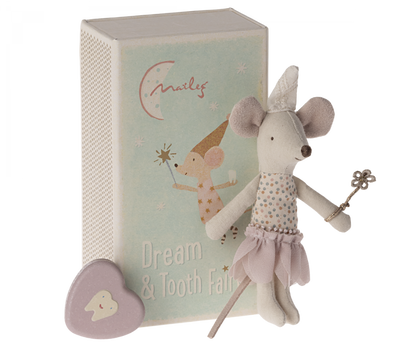  Maileg - Tooth Fairy Mouse, Little Sister In Matchbox