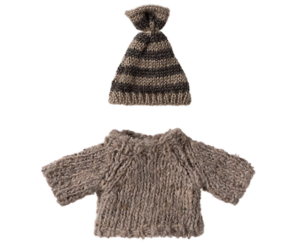  Maileg Knitted Sweater And Hat For Big Brother Mouse