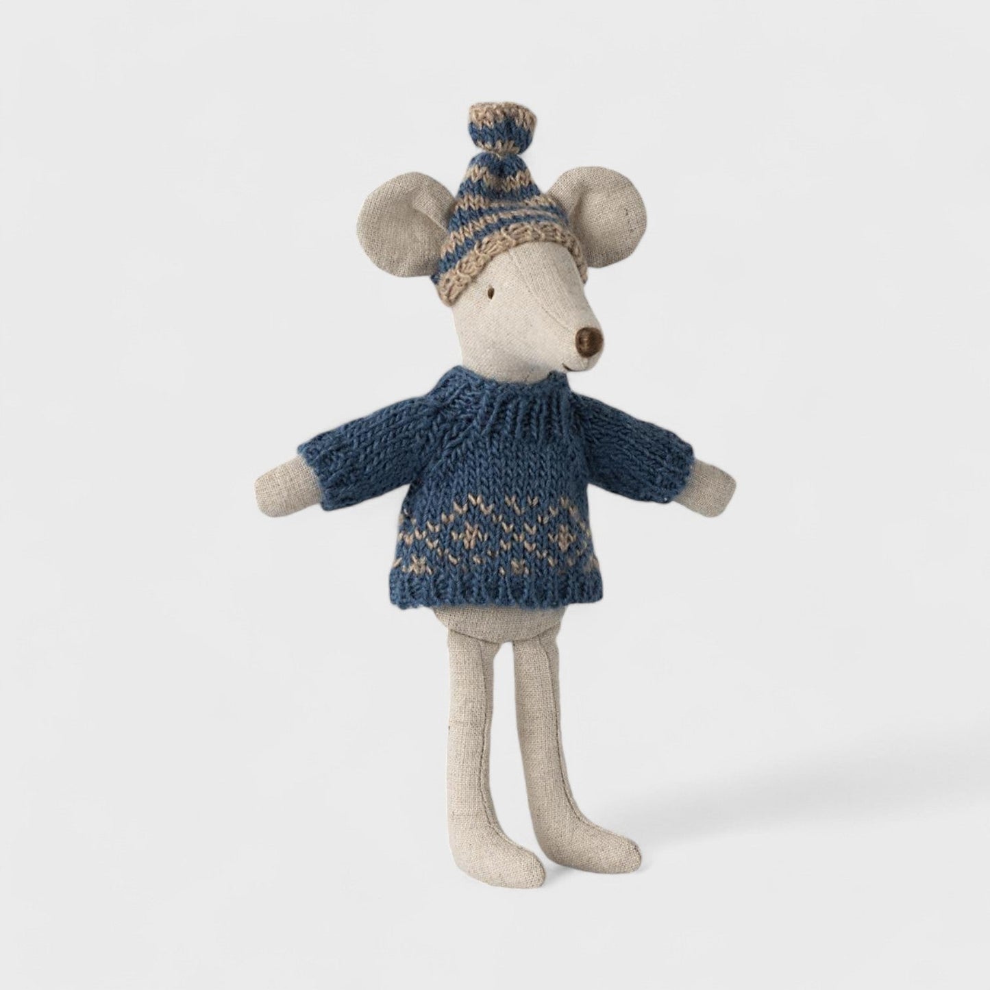 Maileg Knitted Sweater & Hat | Dad Mouse