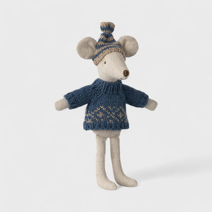 Maileg Knitted Sweater & Hat | Dad Mouse
