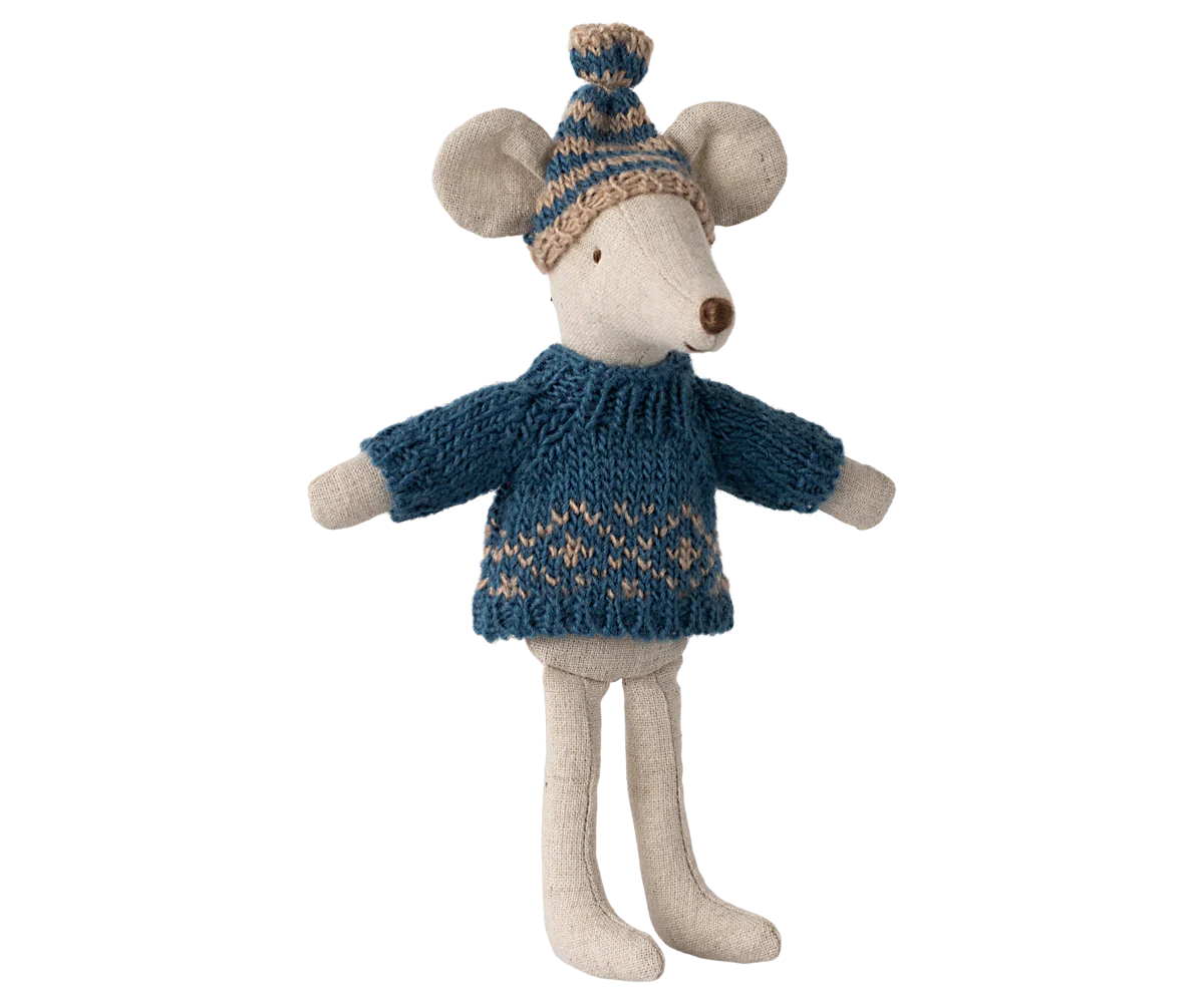  Maileg Extra Clothing: Knitted Sweater And Hat For Dad Mouse