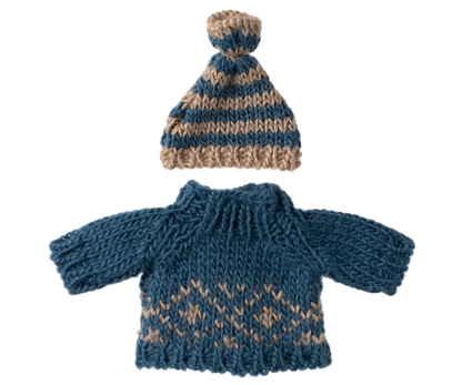  Maileg Extra Clothing: Knitted Sweater And Hat For Dad Mouse
