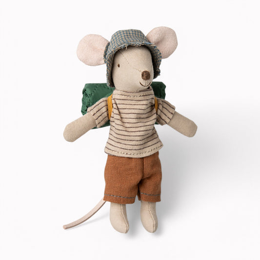Maileg Hiker Mouse, Big Brother | Thin Stripes