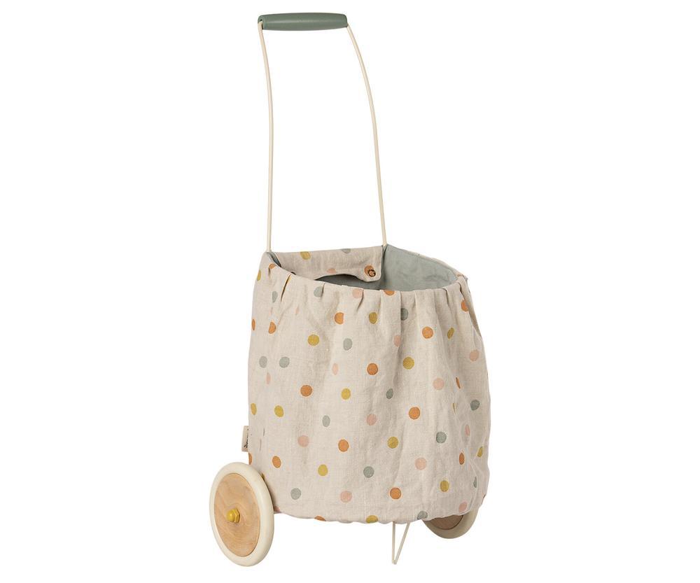  Maileg Trolley Multi Dots Blue