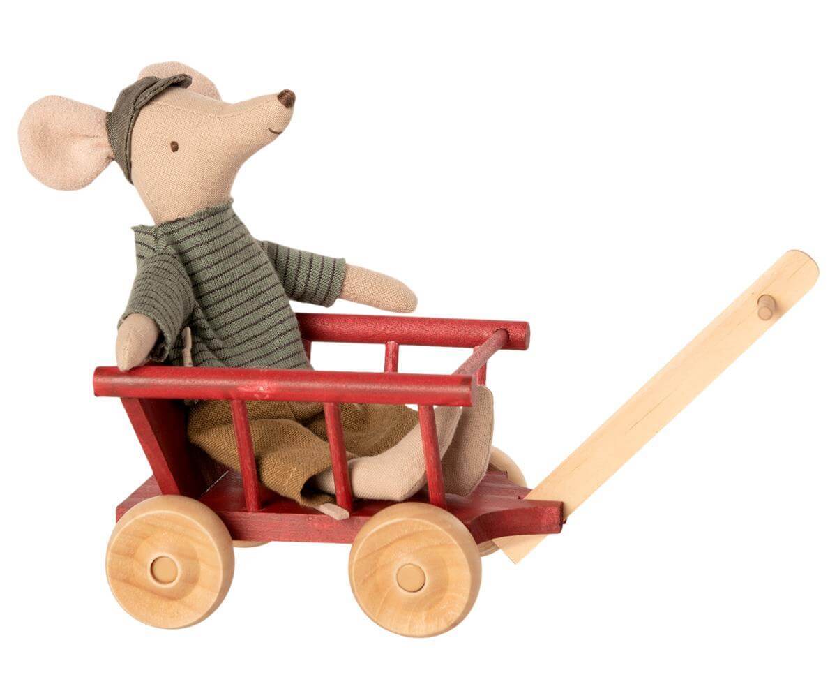  Maileg Wagon Micro Dusty Red