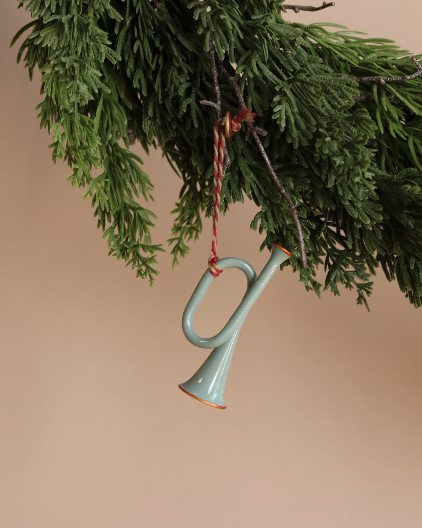  Maileg Metal Ornament, Trumpet -Mint