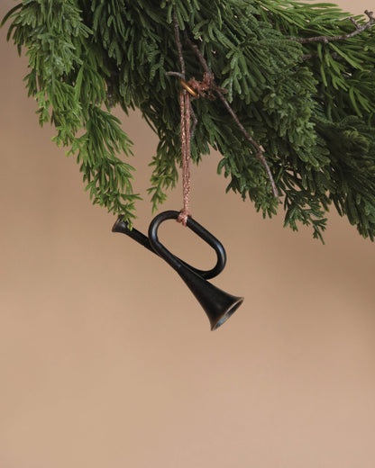  Maileg Metal Ornament, Trumpet - Anthracite