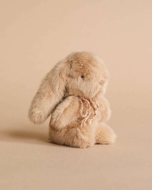  Maileg Plush Bunny, Mini - Cream Peach