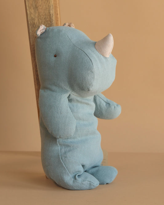  Maileg Rhino, Medium - Dusty Blue