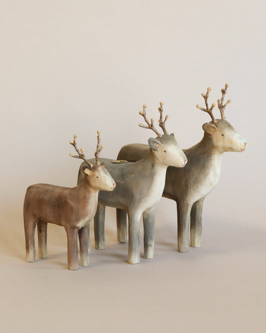  Maileg Wooden Reindeer Candle Holder