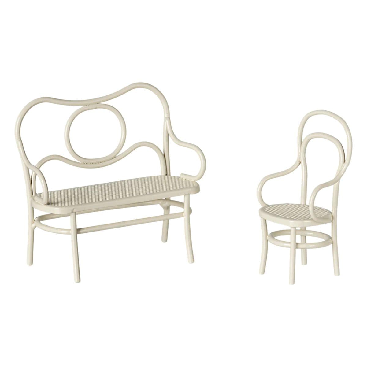  Maileg Cafe Set Mouse Small Off-white