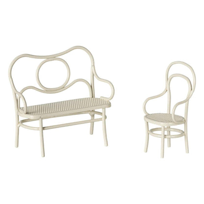  Maileg Cafe Set Mouse Small Off-white
