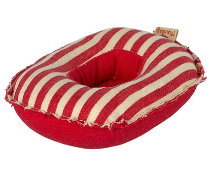 Maileg Rubber Boat Small Mouse Red Stripe