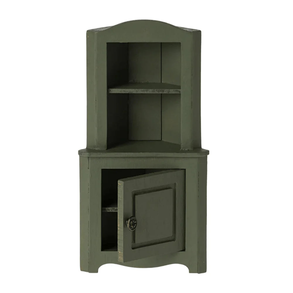  Maileg Corner Cabinet Mouse Dark Green