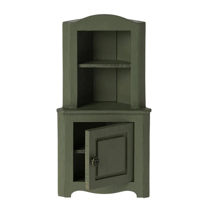  Maileg Corner Cabinet Mouse Dark Green