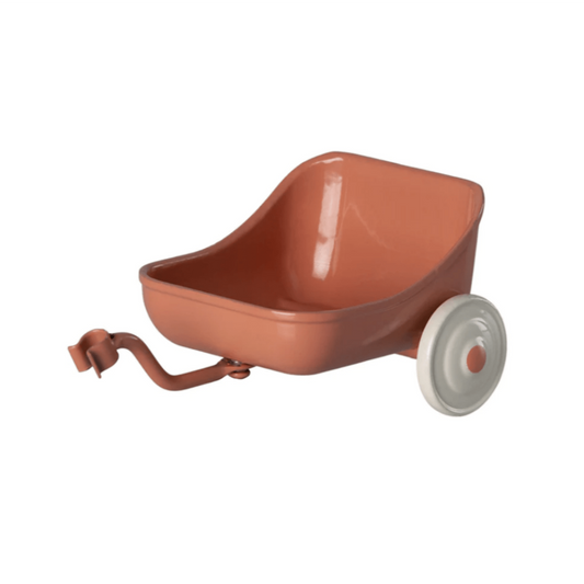  Maileg Tricycle Trailer Mouse Coral