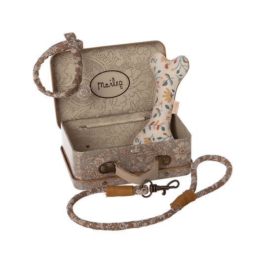  Maileg Dog Plush Accessories In Tin Rose