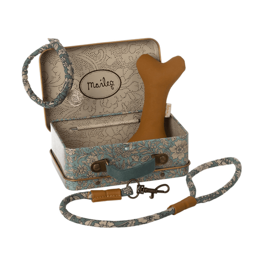  Maileg Dog Plush Accessories In Tin Blue