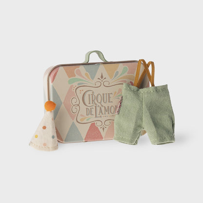 Maileg Clown Clothes In Suitcase | Little Brother/Little Sister Mouse