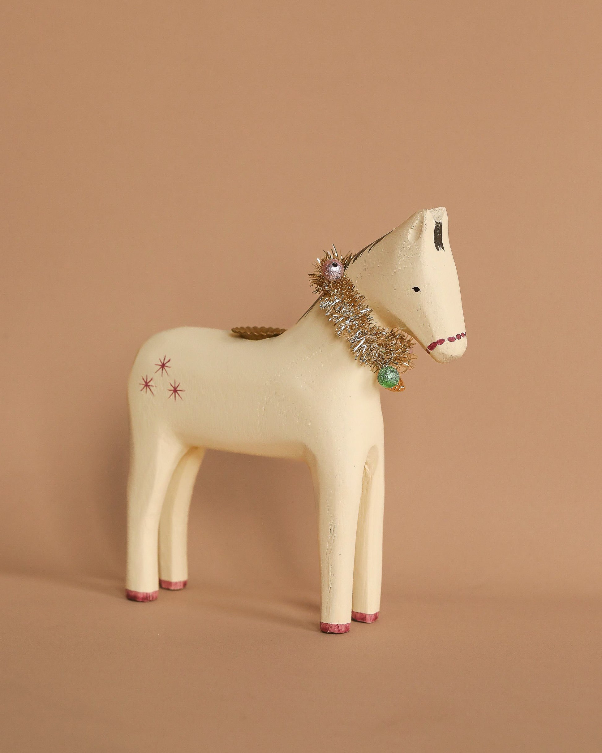  Maileg Wooden Horse Candle Holder - Small
