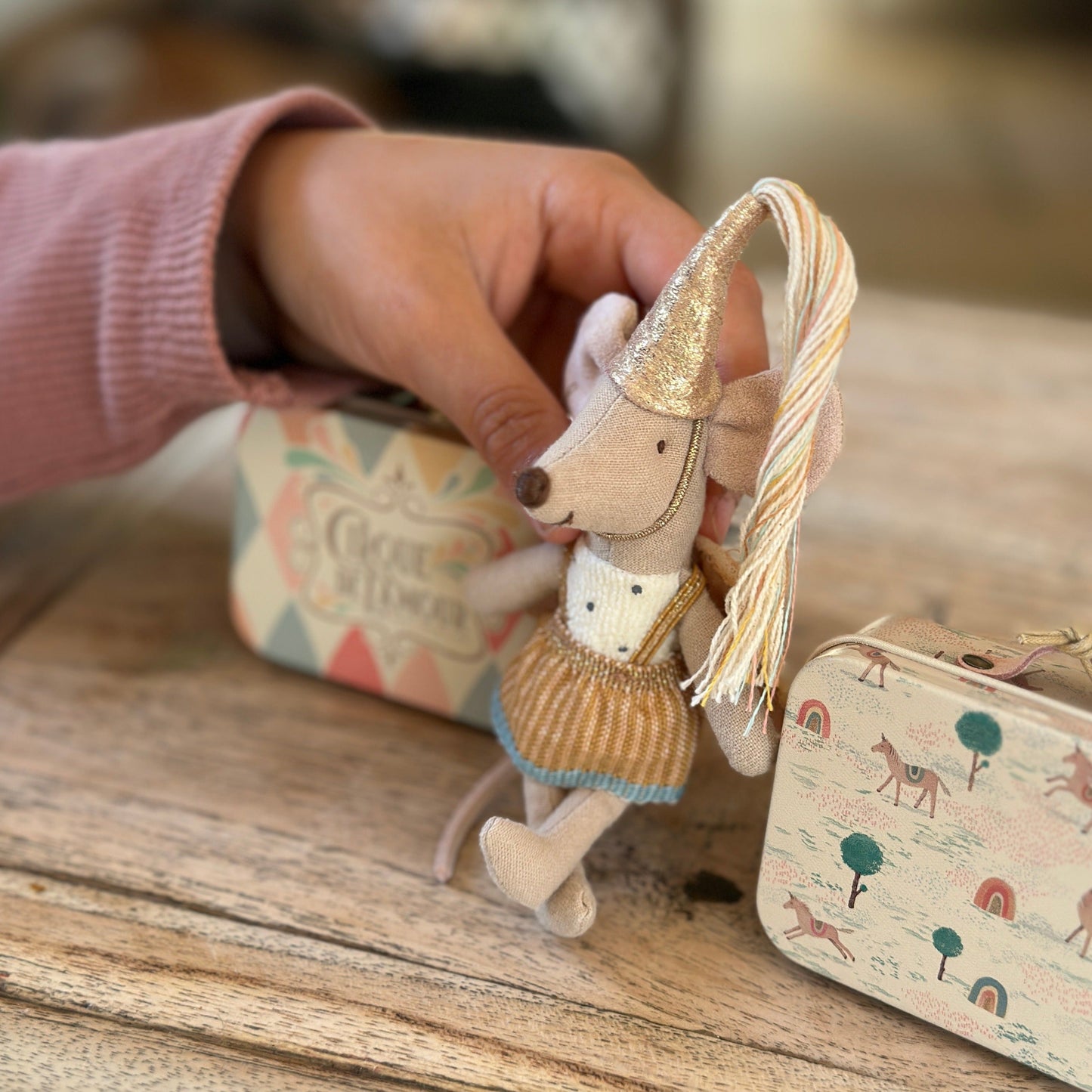 Maileg Fairy Clothes In Suitcase | Little Sister/Little Brother Mouse
