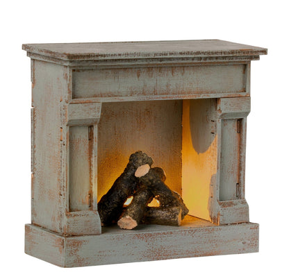  Maileg Miniature Fireplace Vintage Blue