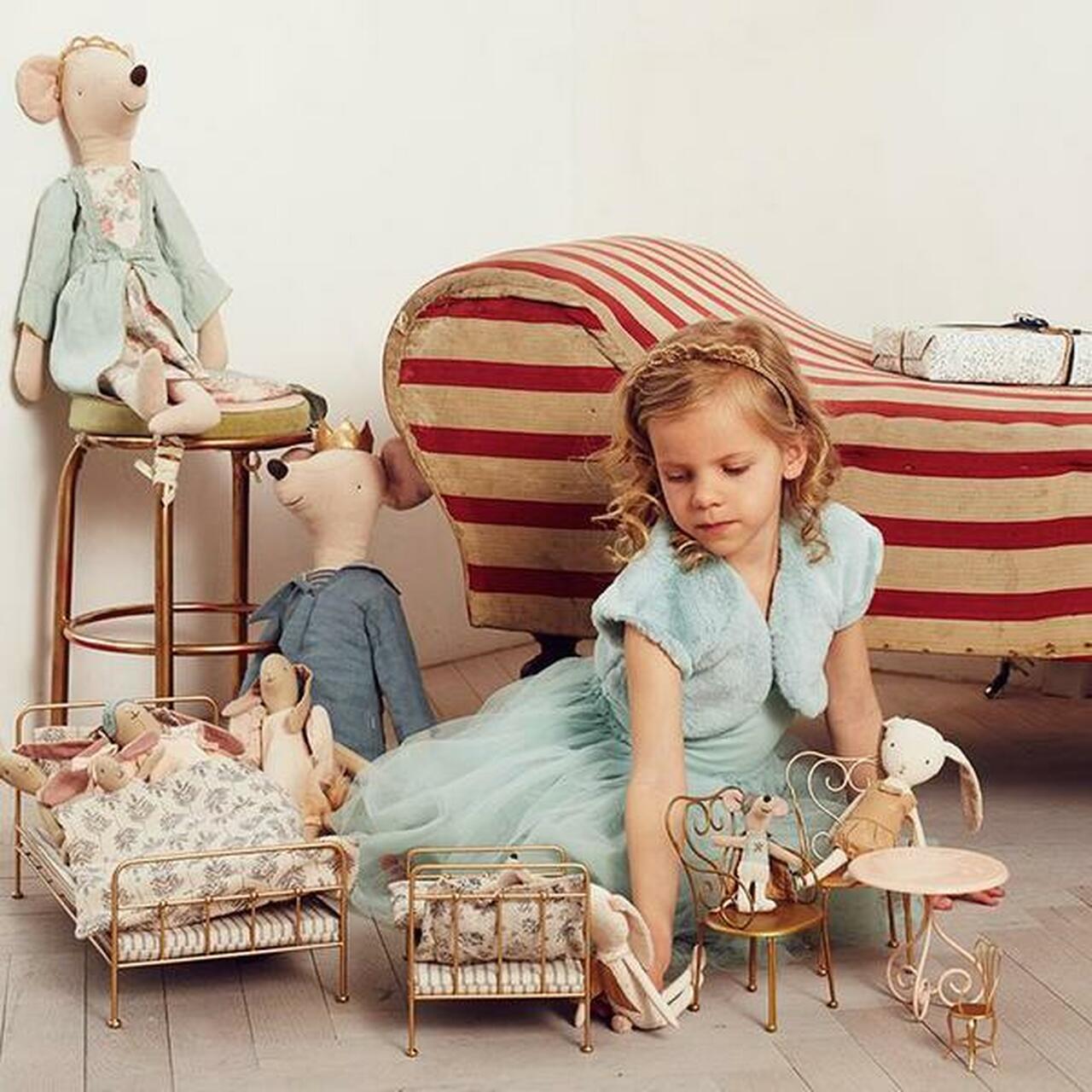  Maileg Gold Vintage Bed Medium