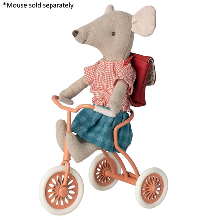  Maileg Abri A Tricycle For Mouse Coral