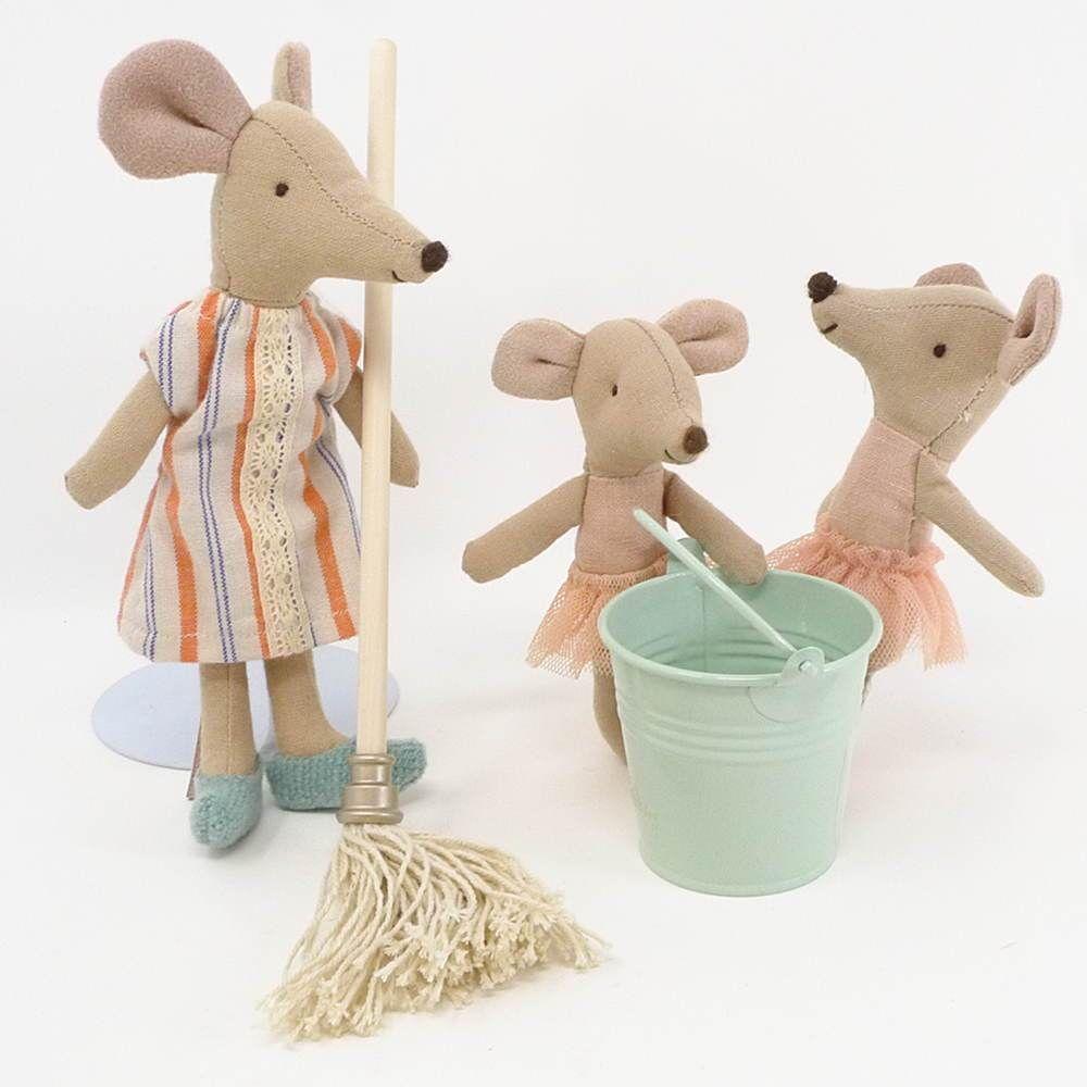  Maileg Miniature Bucket And Mop