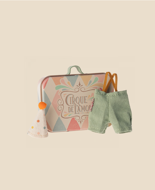  Maileg Clown Clothes In Suitcase, Little Brother Mouse