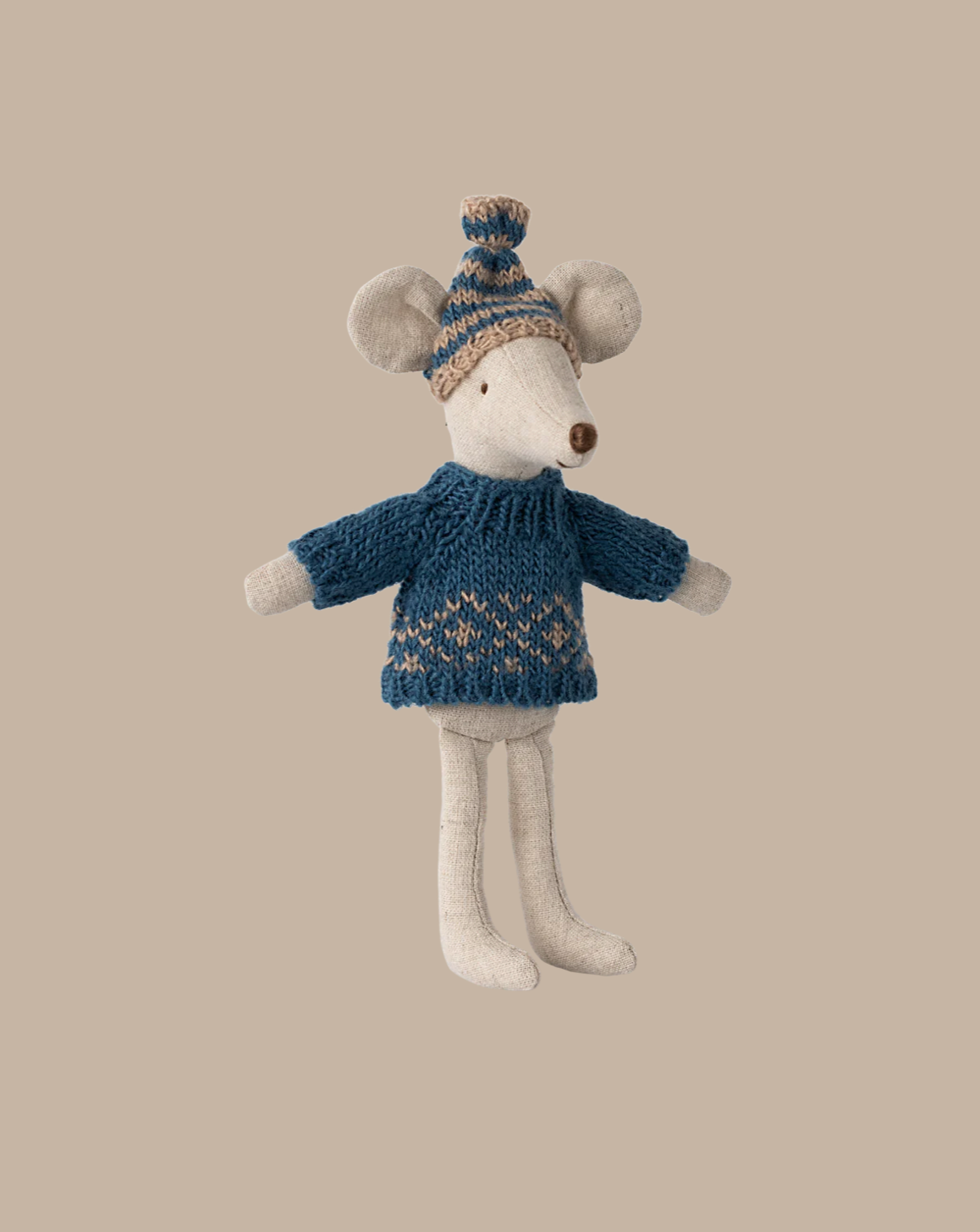  Maileg Extra Clothing: Knitted Sweater And Hat For Dad Mouse