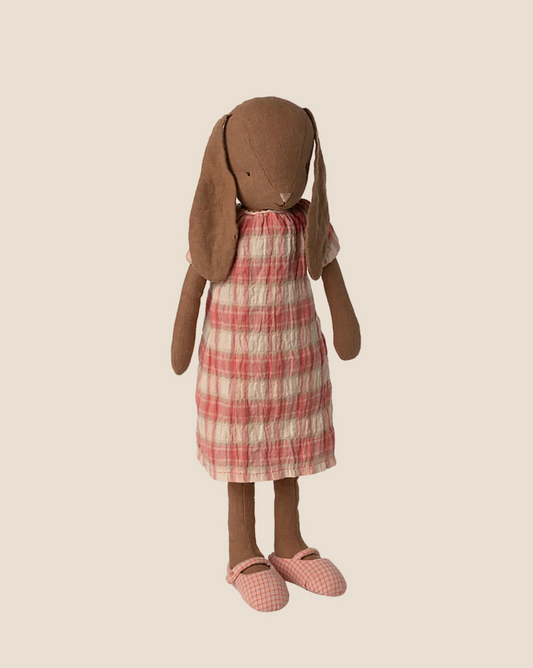  Maileg Bunny, Size 3 - Chocolate Brown - Dress