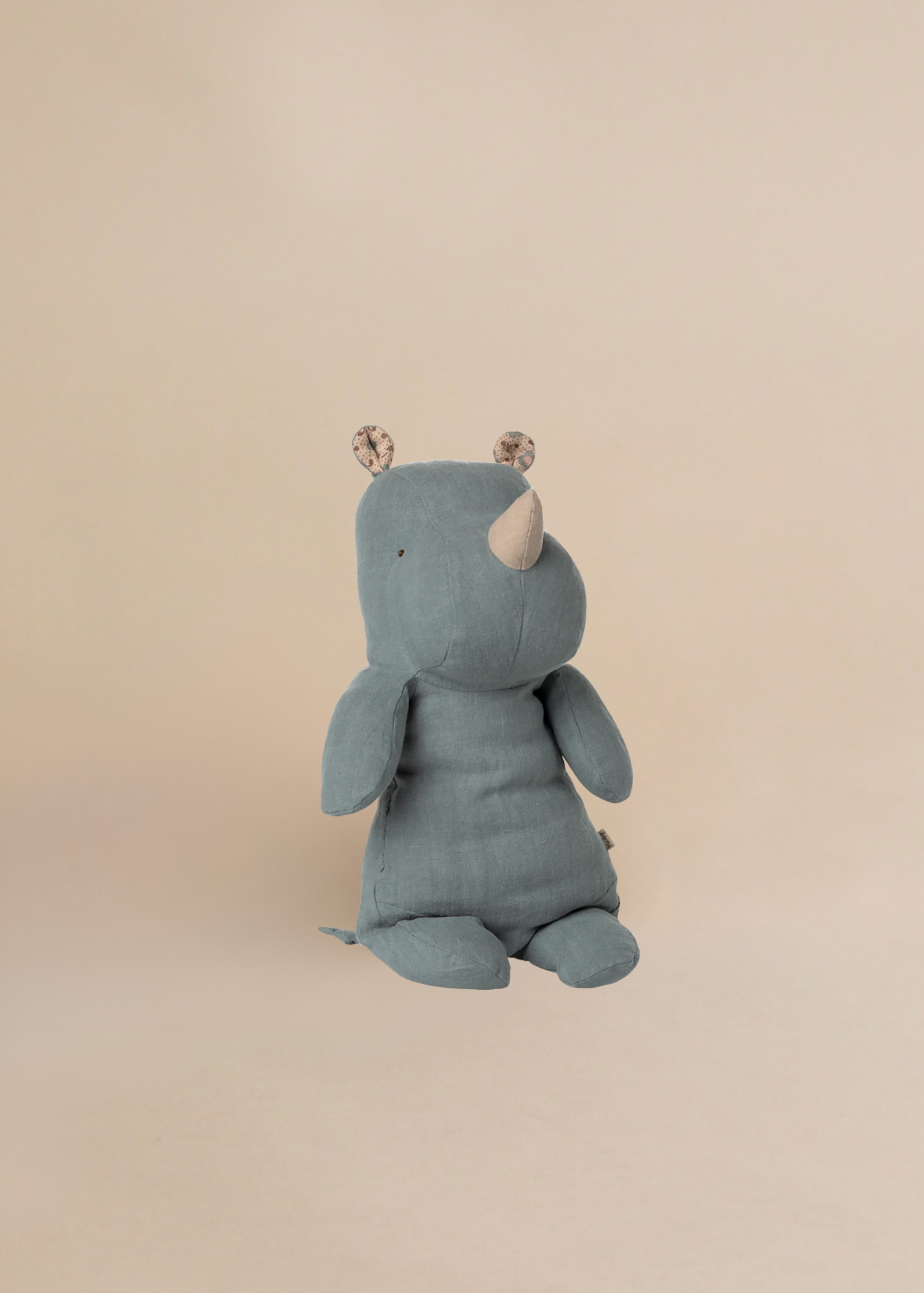  Maileg Rhino, Medium - Dusty Blue