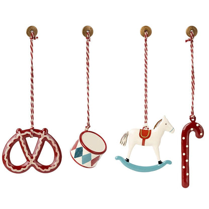  Maileg Metal Ornament Set Peter's Christmas New