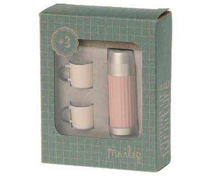  Thermos And Cups - Soft Coral