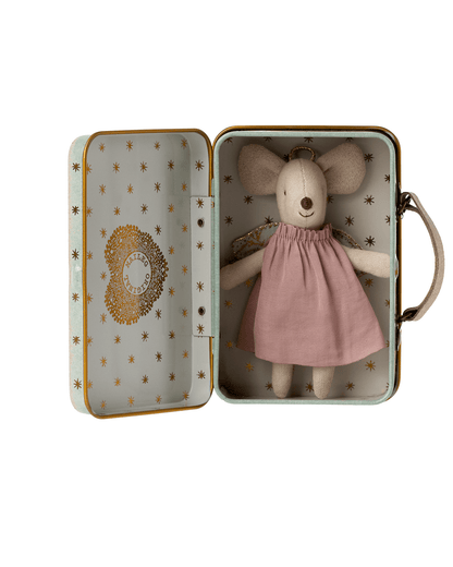 Maileg Angel Mouse In Suitcase