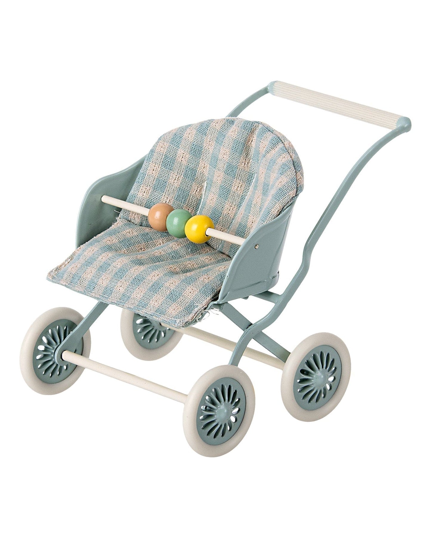 Maileg Baby Mice Stroller In Mint