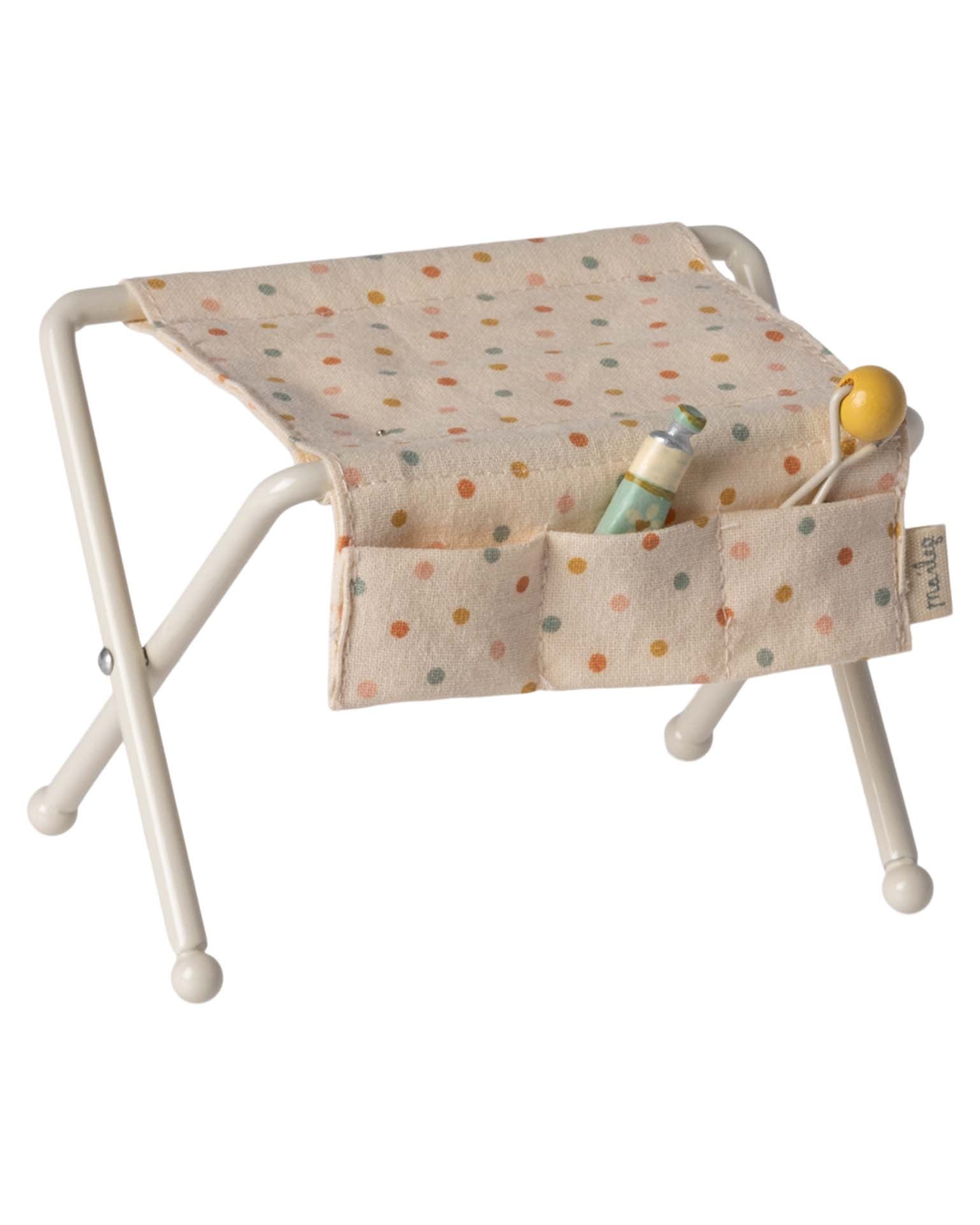 Maileg Baby Mouse Nursery Table In Off White