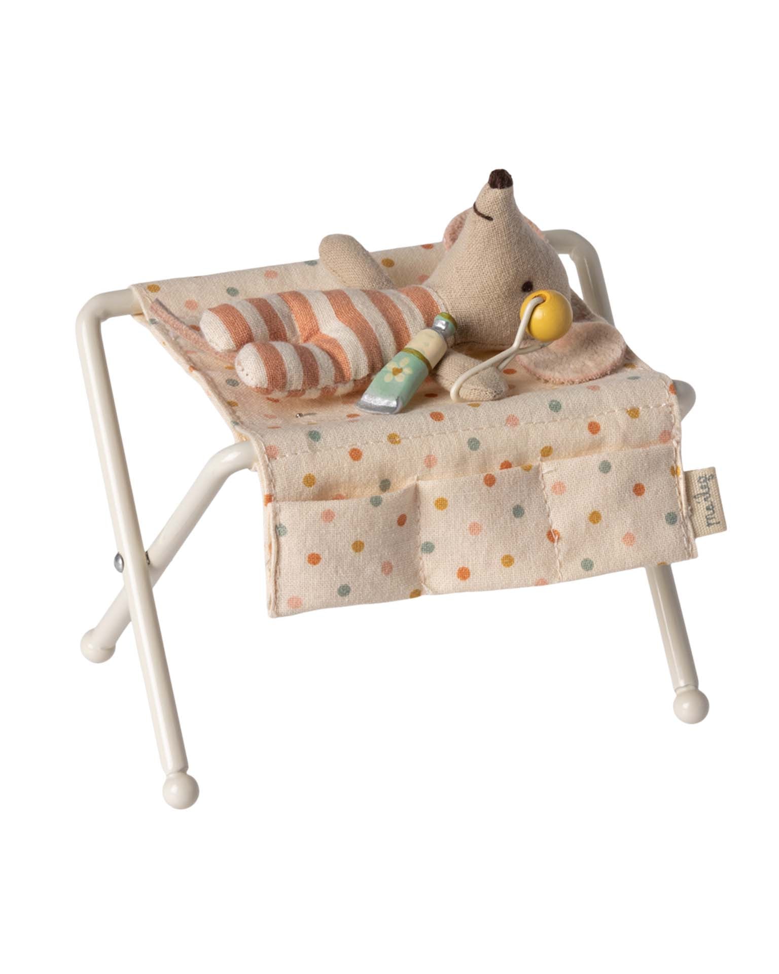 Maileg Baby Mouse Nursery Table In Off White
