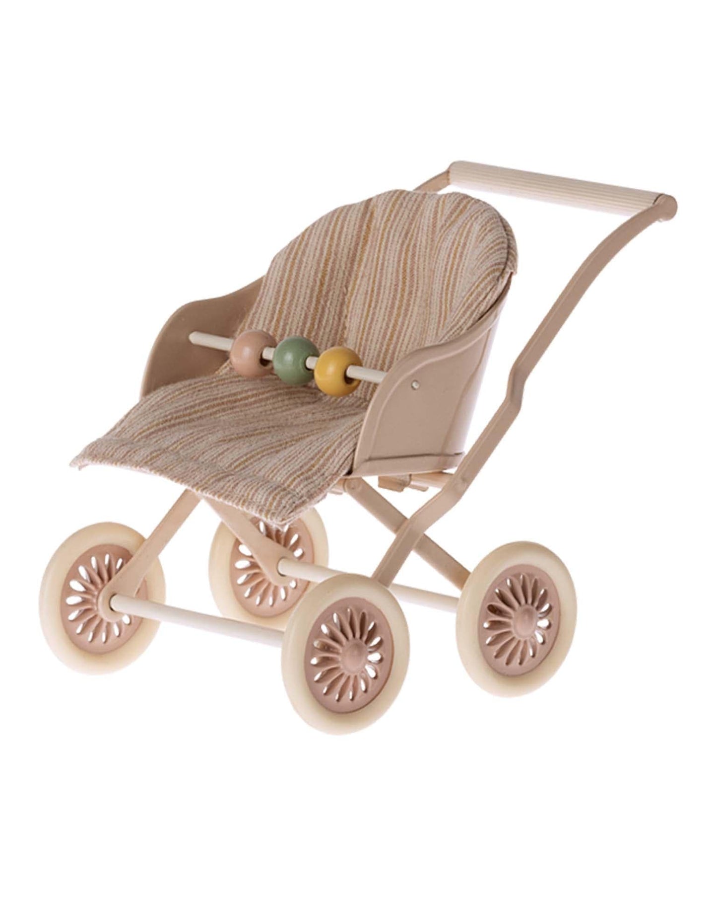 Maileg Baby Mouse Stroller In Rose
