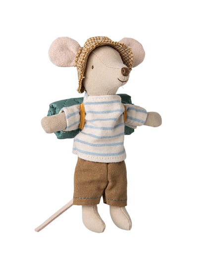Maileg Big Brother Hiker Mouse - Stripes