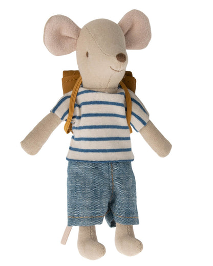 Maileg Big Brother Tricycle Mouse With Bag