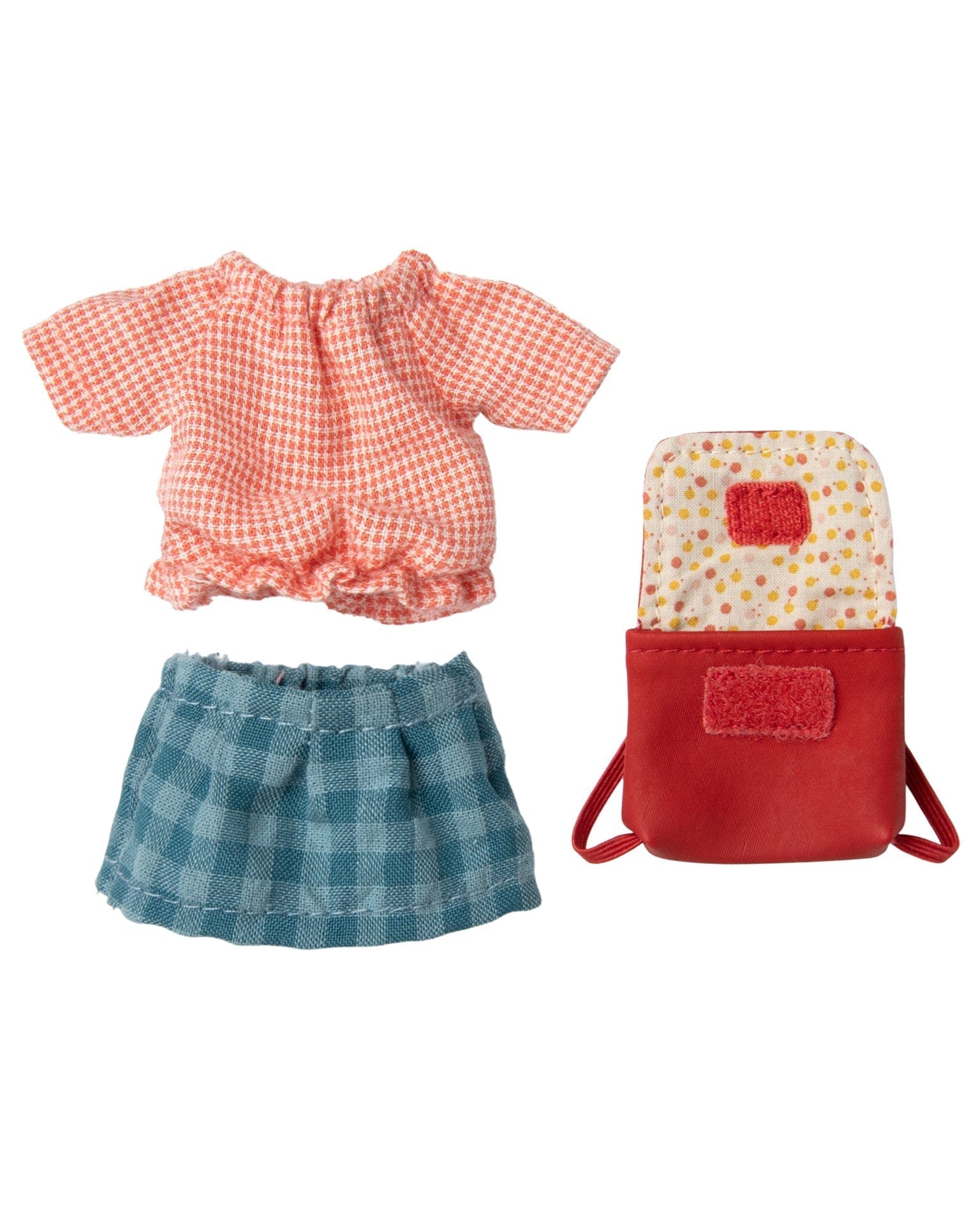 Maileg Big Sister Mouse Clothes And Bag In Red