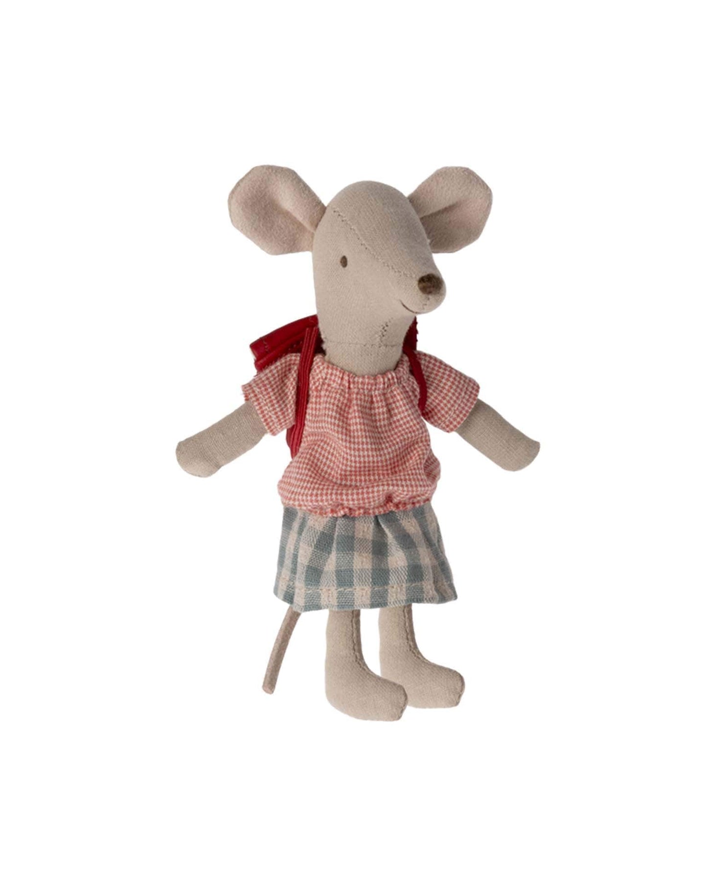 Maileg Big Sister Tricycle Mouse In Red