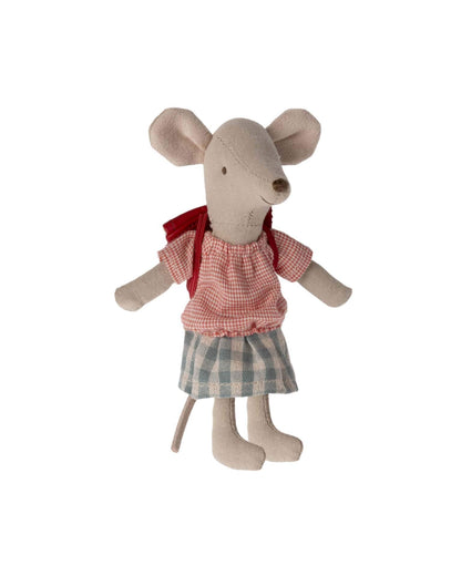 Maileg Big Sister Tricycle Mouse In Red