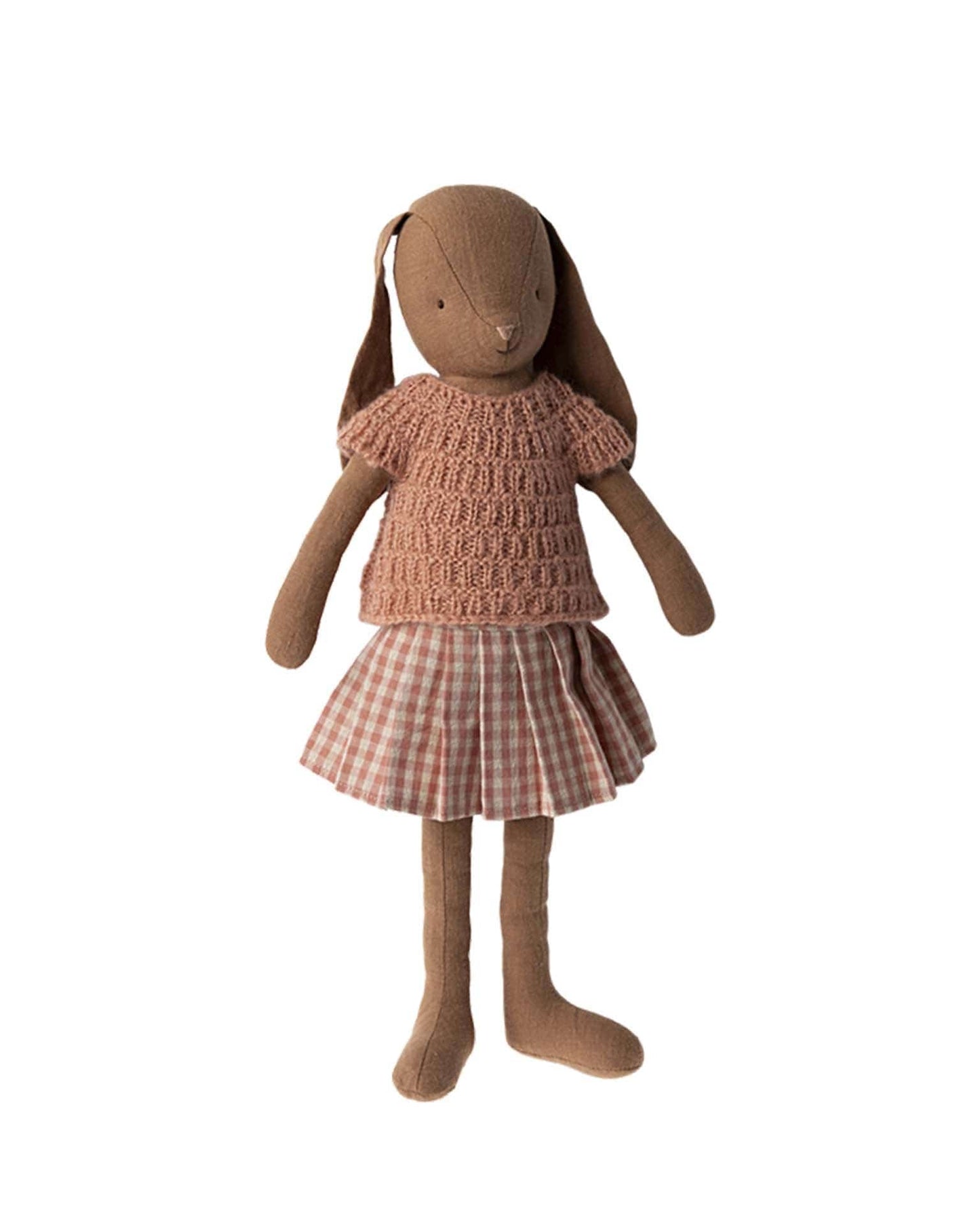 Maileg Bunny Size 3 In Knitted Shirt + Skirt