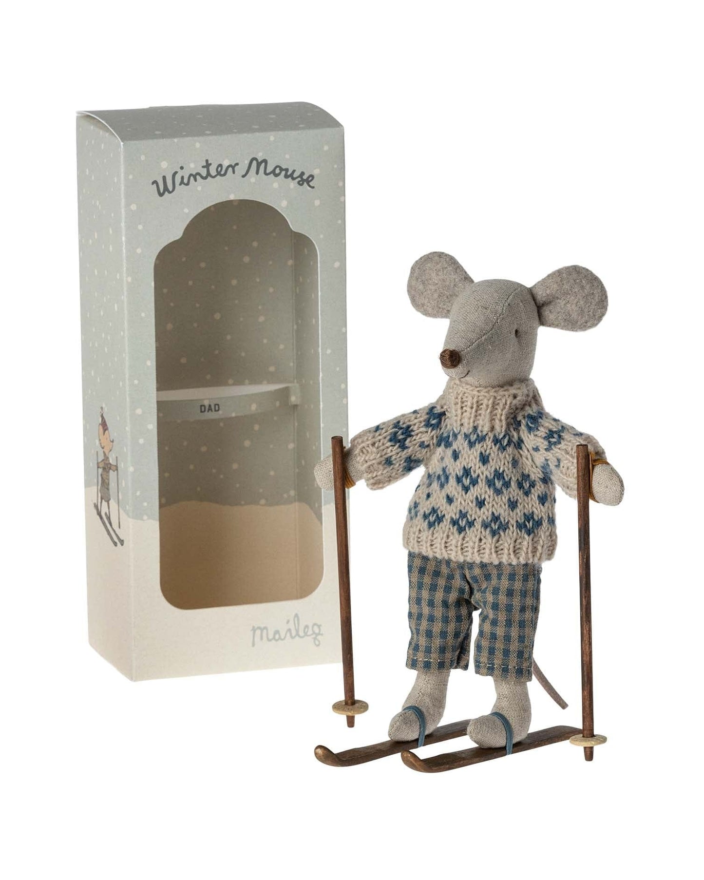 Maileg Dad Winter Mouse