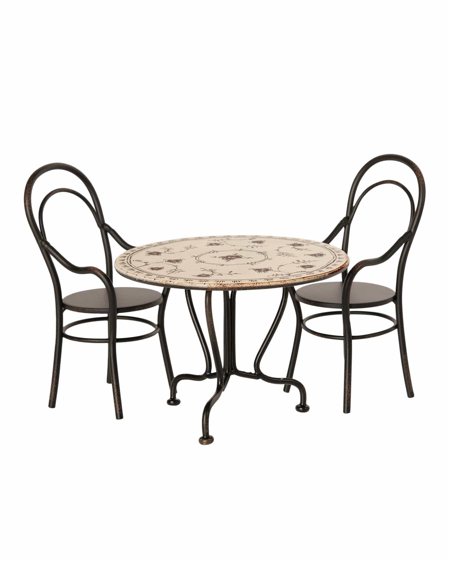 Maileg Dining Table Set With 2 Chairs